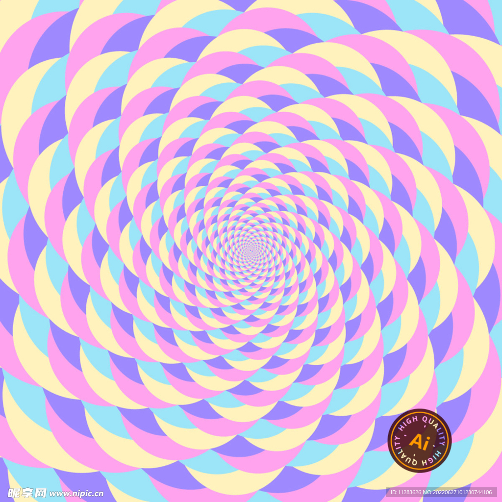 晕眩花纹矢量背景