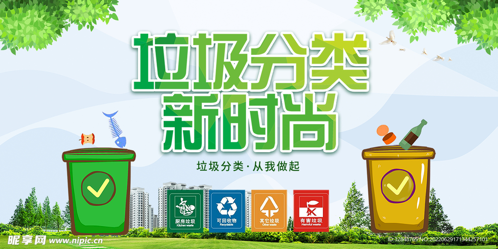 垃圾分类管理宣传海报