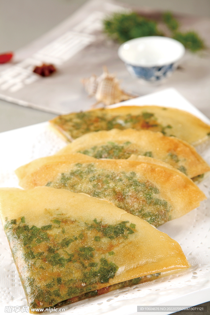 薄脆韭菜饼