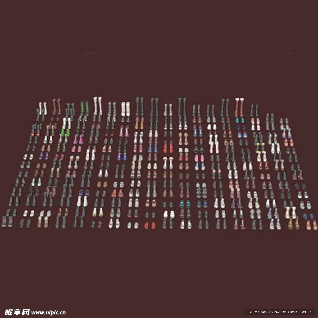 C4D模型鞋子 