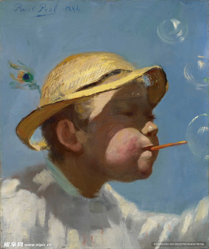 油画  