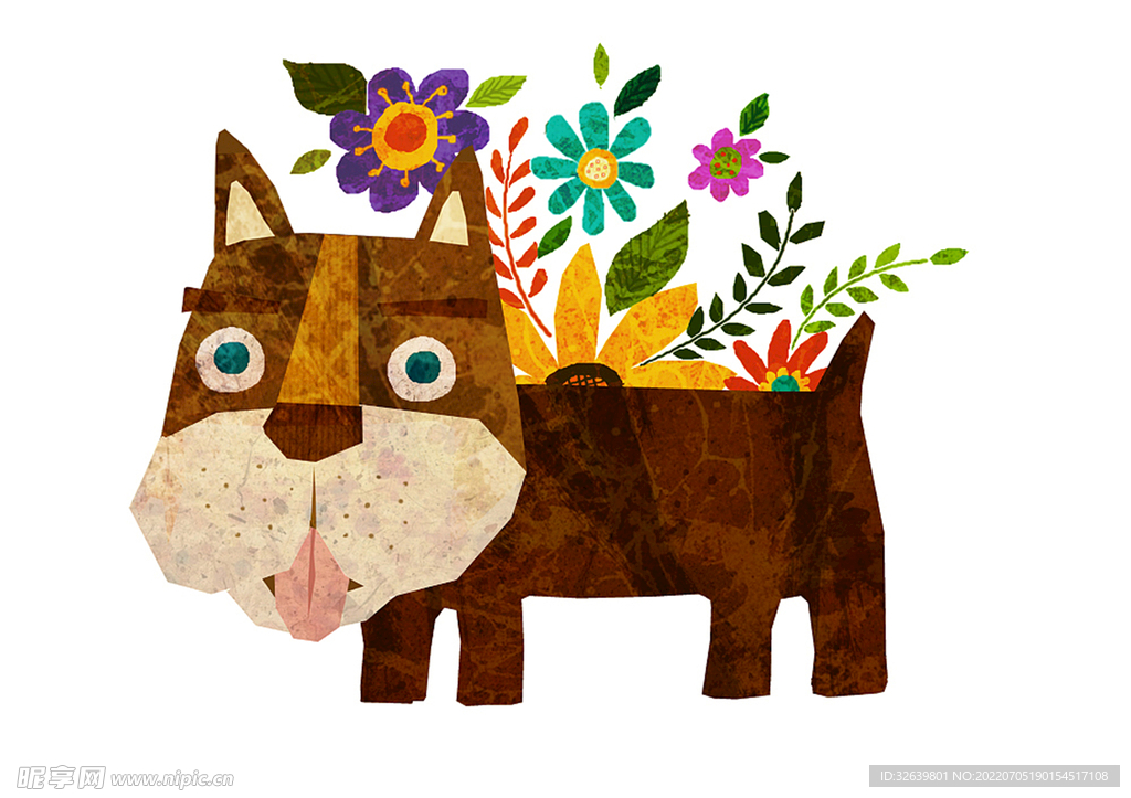 动物插画 狗