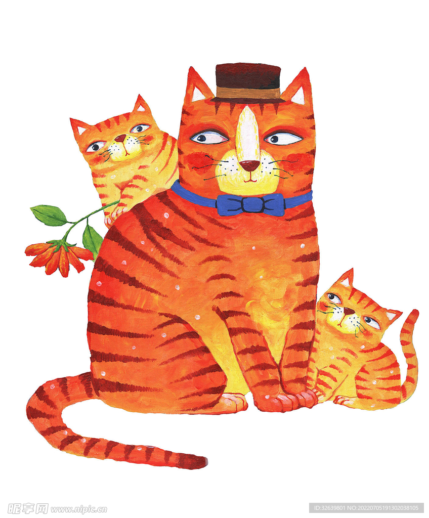 动物插画 猫咪