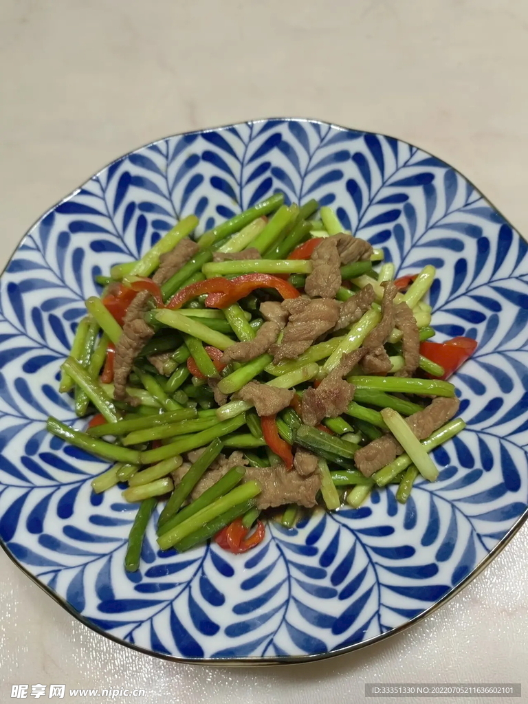 蒜苔炒肉