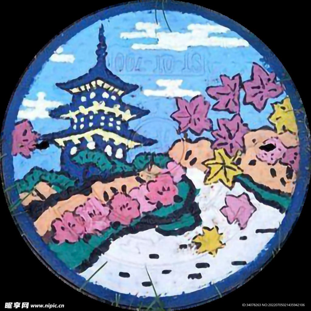 井盖涂鸦