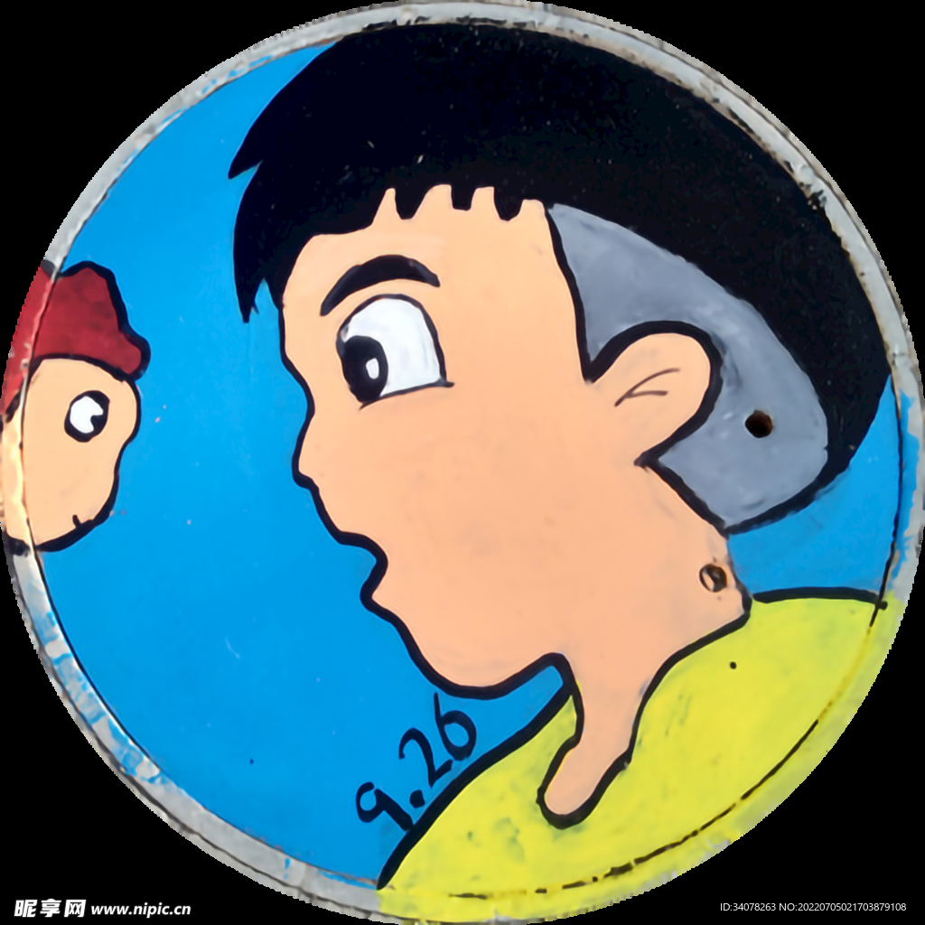 井盖涂鸦