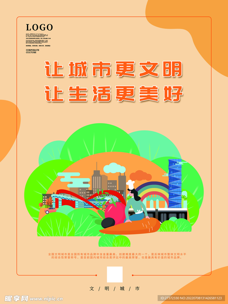 创建文明城市海报