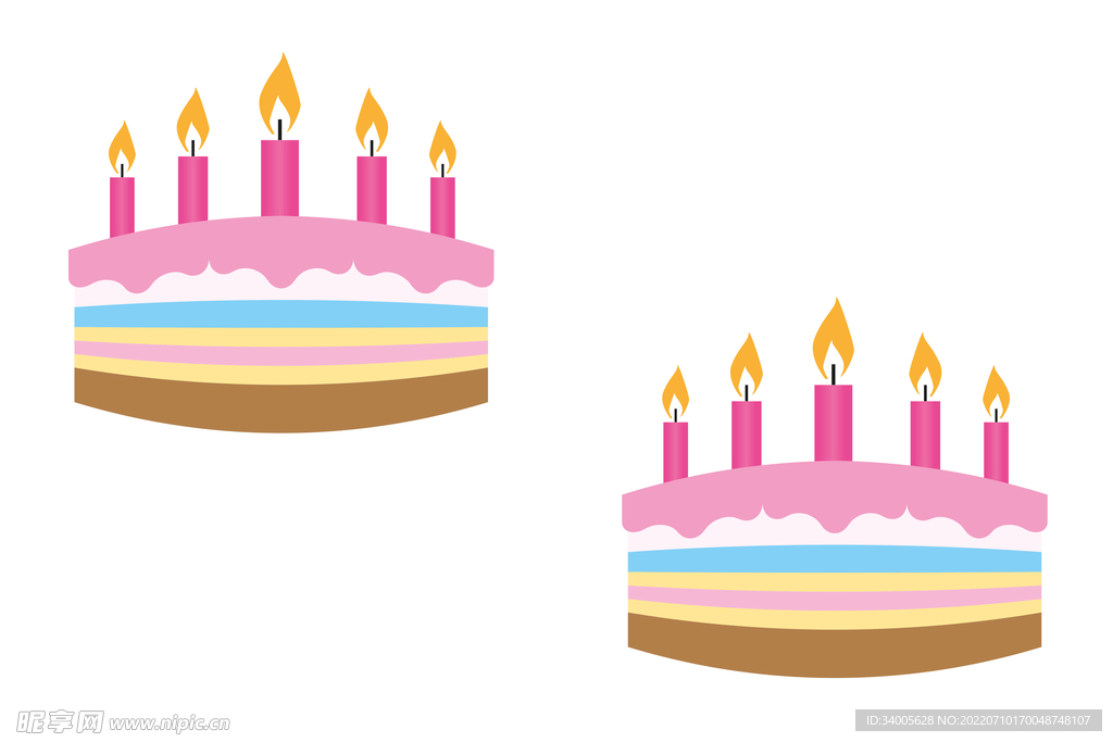 红色生日蛋糕