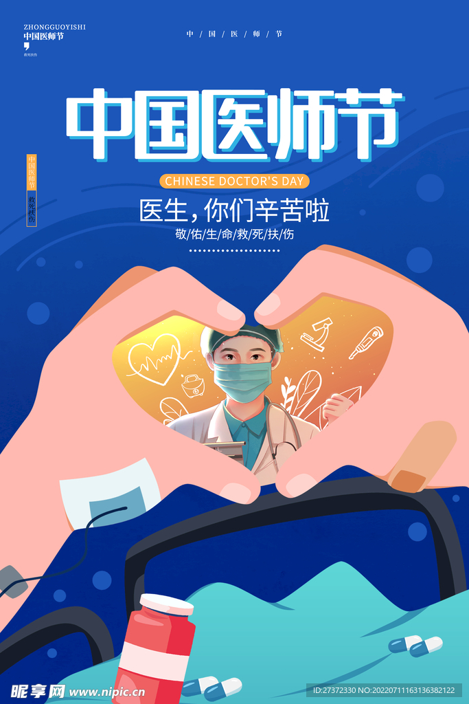中国医师节海报