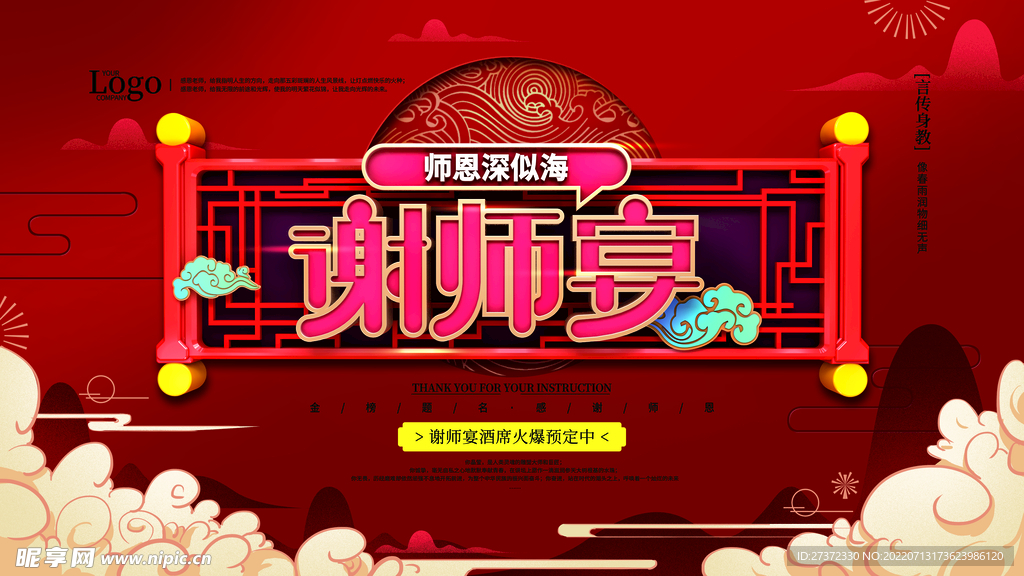谢师宴展板