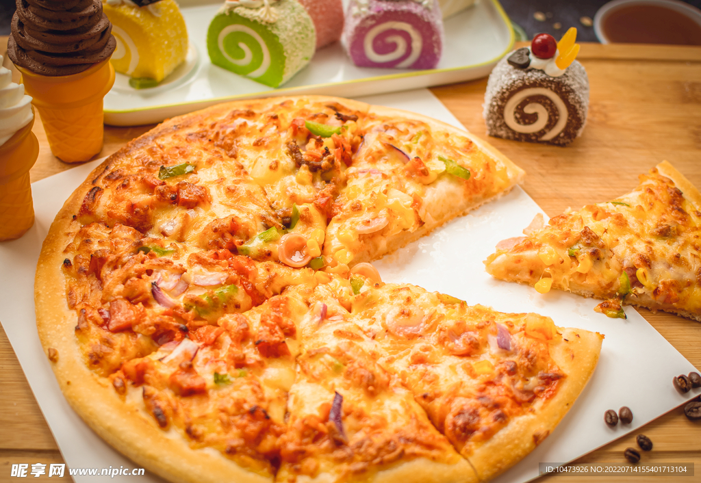 披萨糕点美食素材