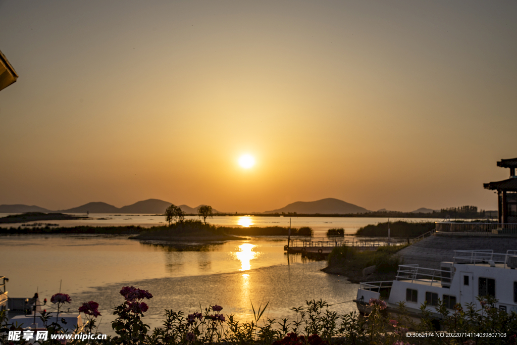 东平湖日落