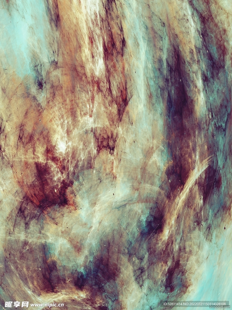 浓郁云涌数字艺术画