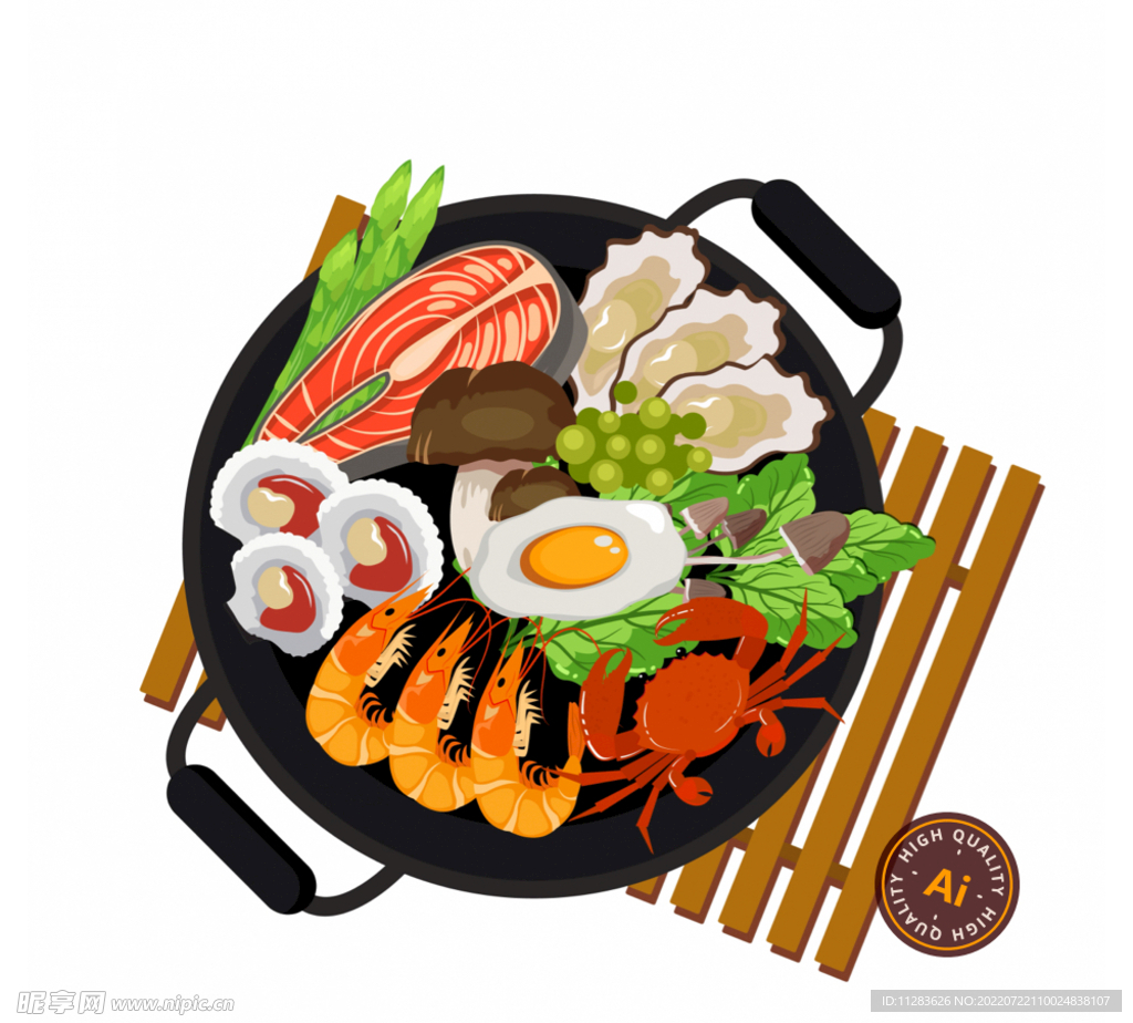 海鲜火锅美食