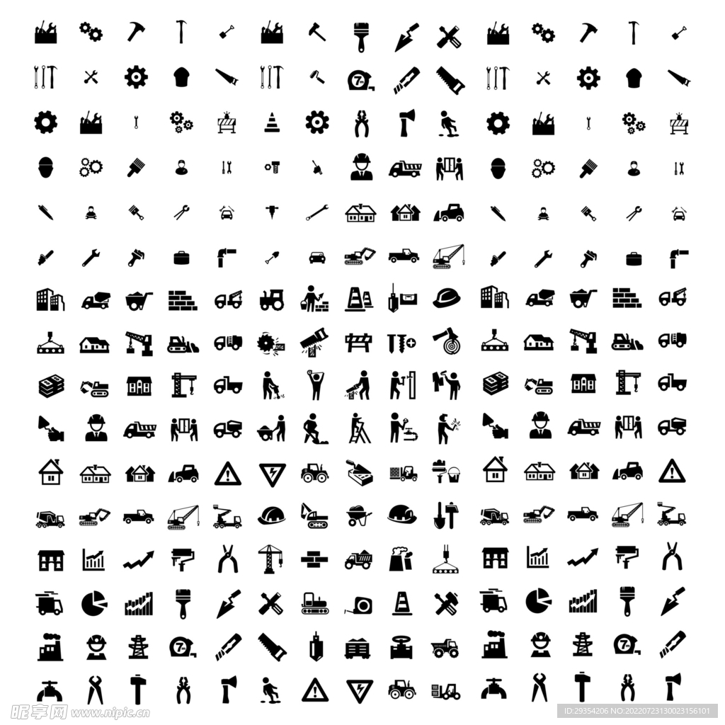 线性建筑图标图片