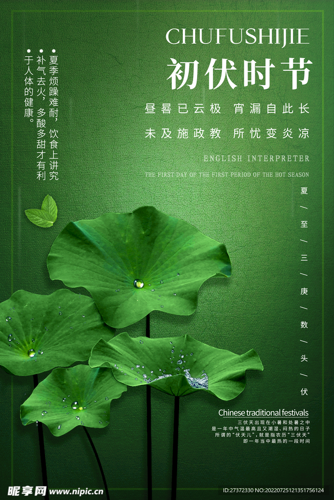 入伏海报