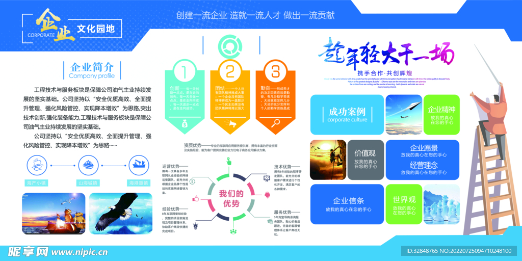 公司企业文化展板