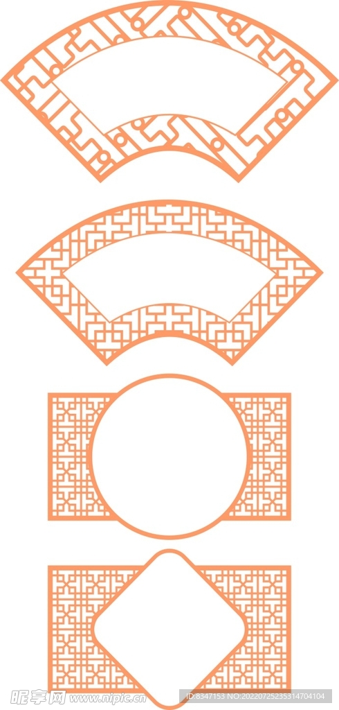 中式镂空花纹