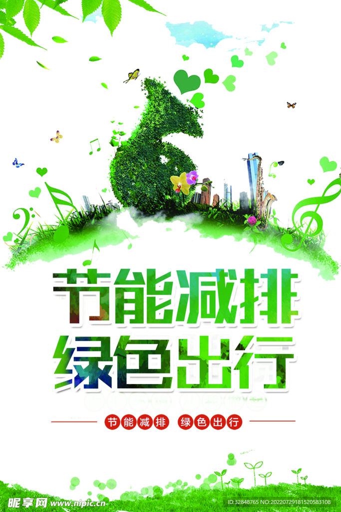 节能减排保护环境海报