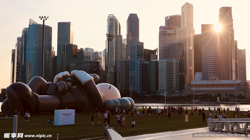 新加坡 城市 滨海 建筑 