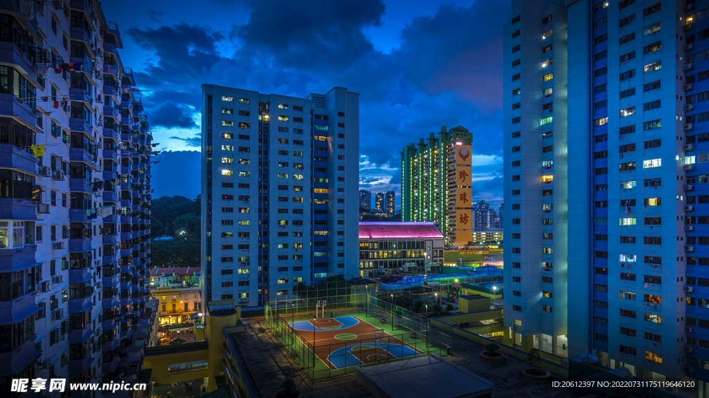 新加坡 城市 滨海 建筑 