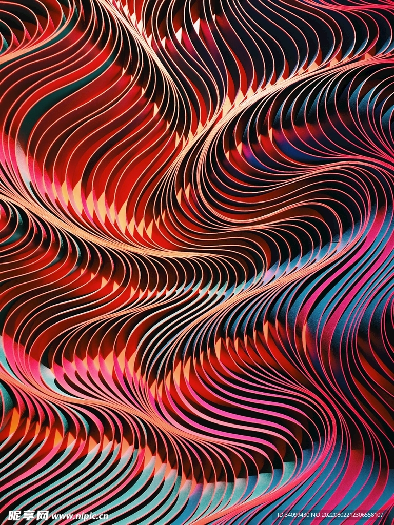 质感抽象金属流体背景图片