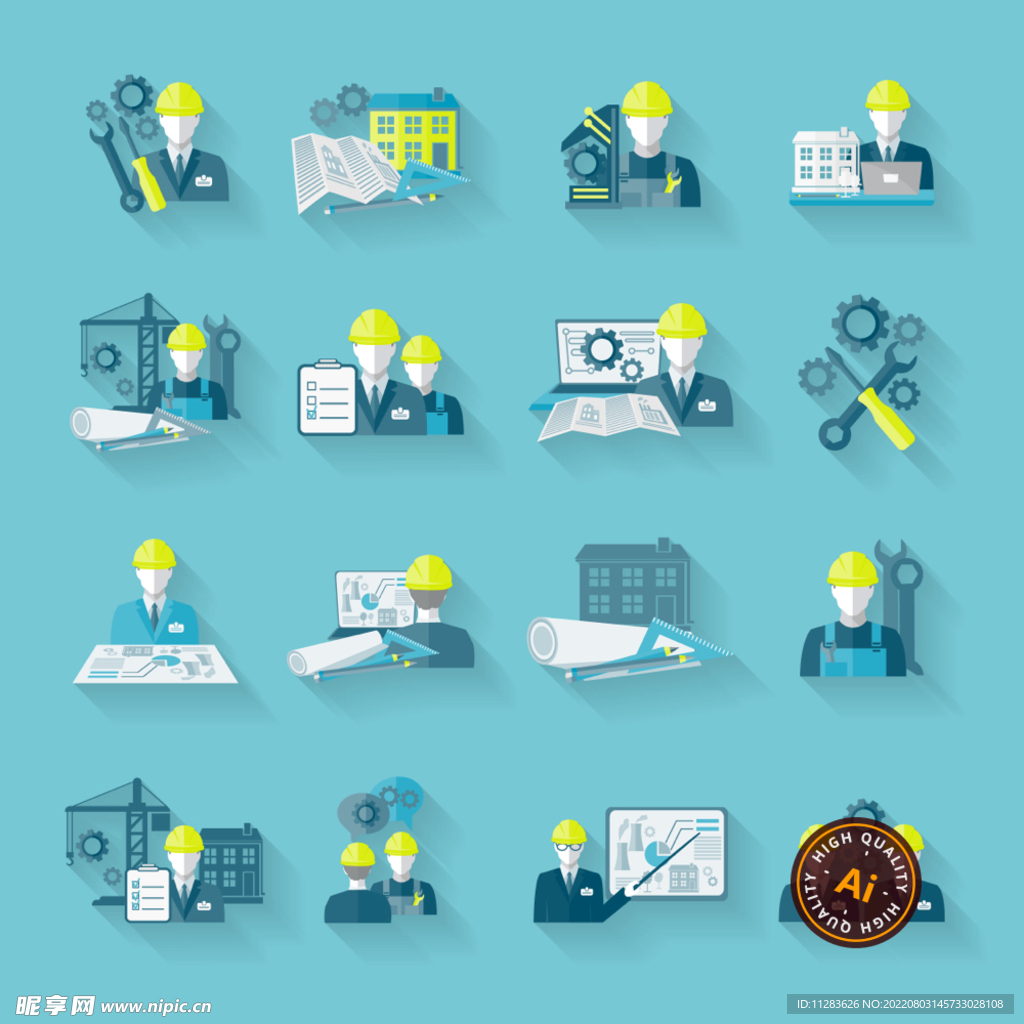 建筑施工图标