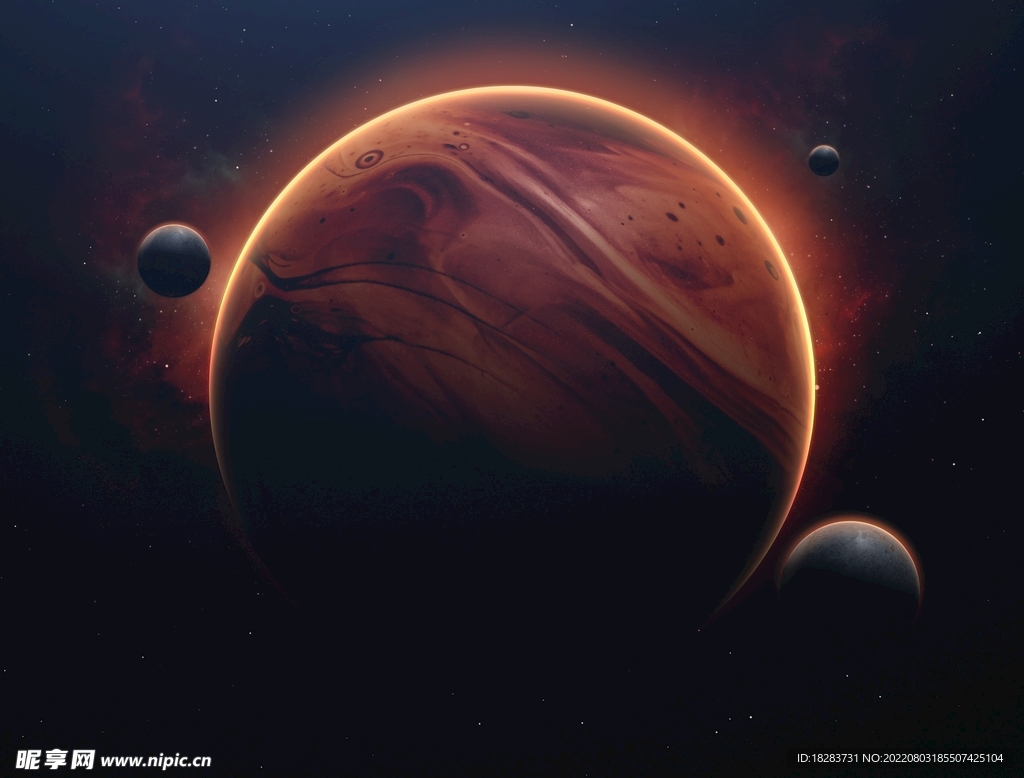 宇宙星球球体图·