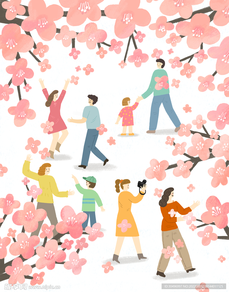 春天插画 