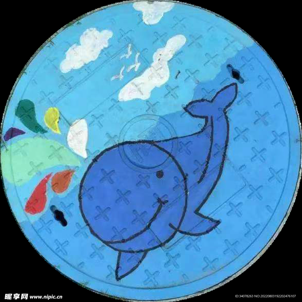 井盖涂鸦