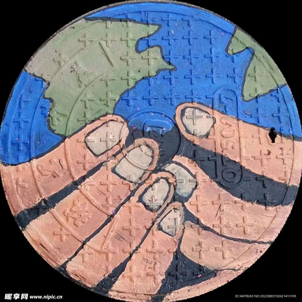 井盖涂鸦