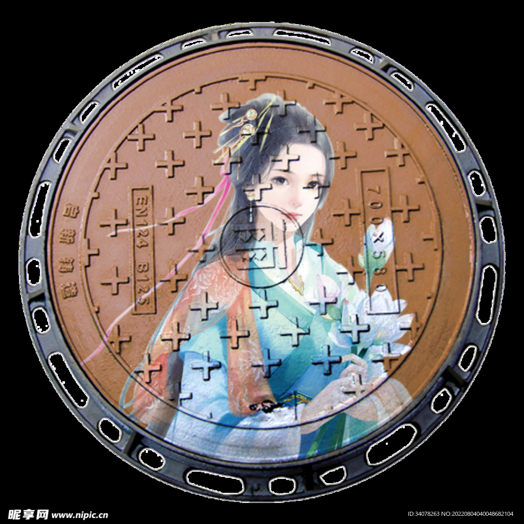 井盖涂鸦