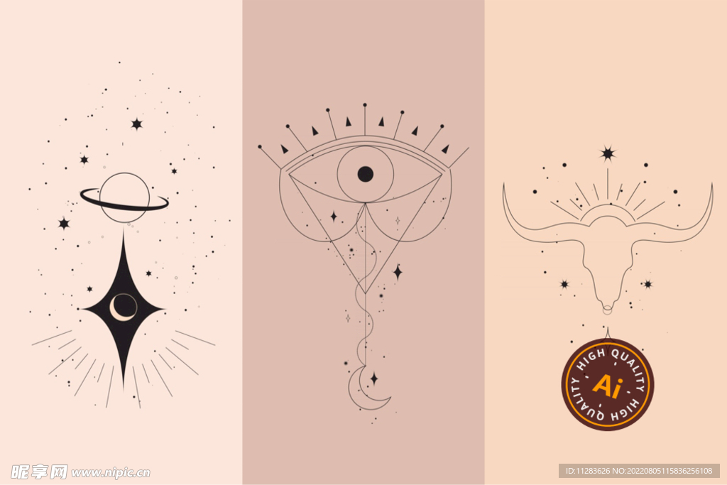 魔法占星插画