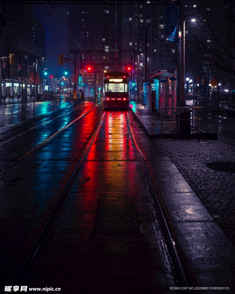 街道夜景 缤纷