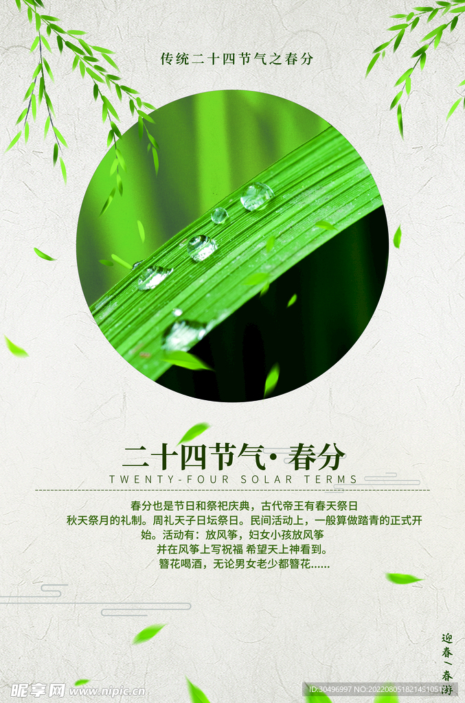 春分插画海报