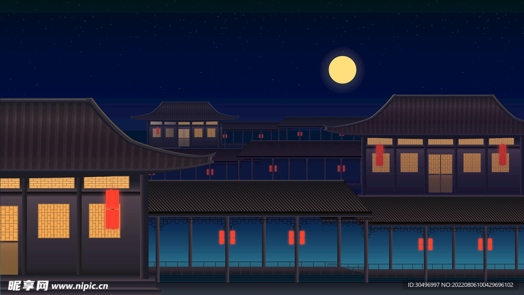 城市地标建筑插画手绘