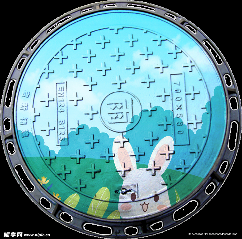 井盖涂鸦