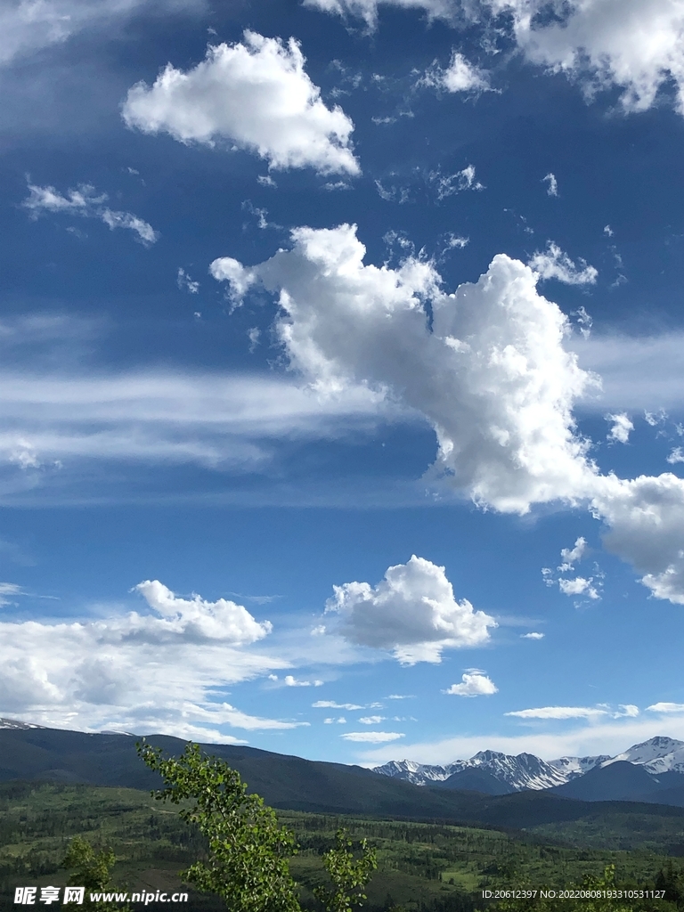 天空 蓝天 白云