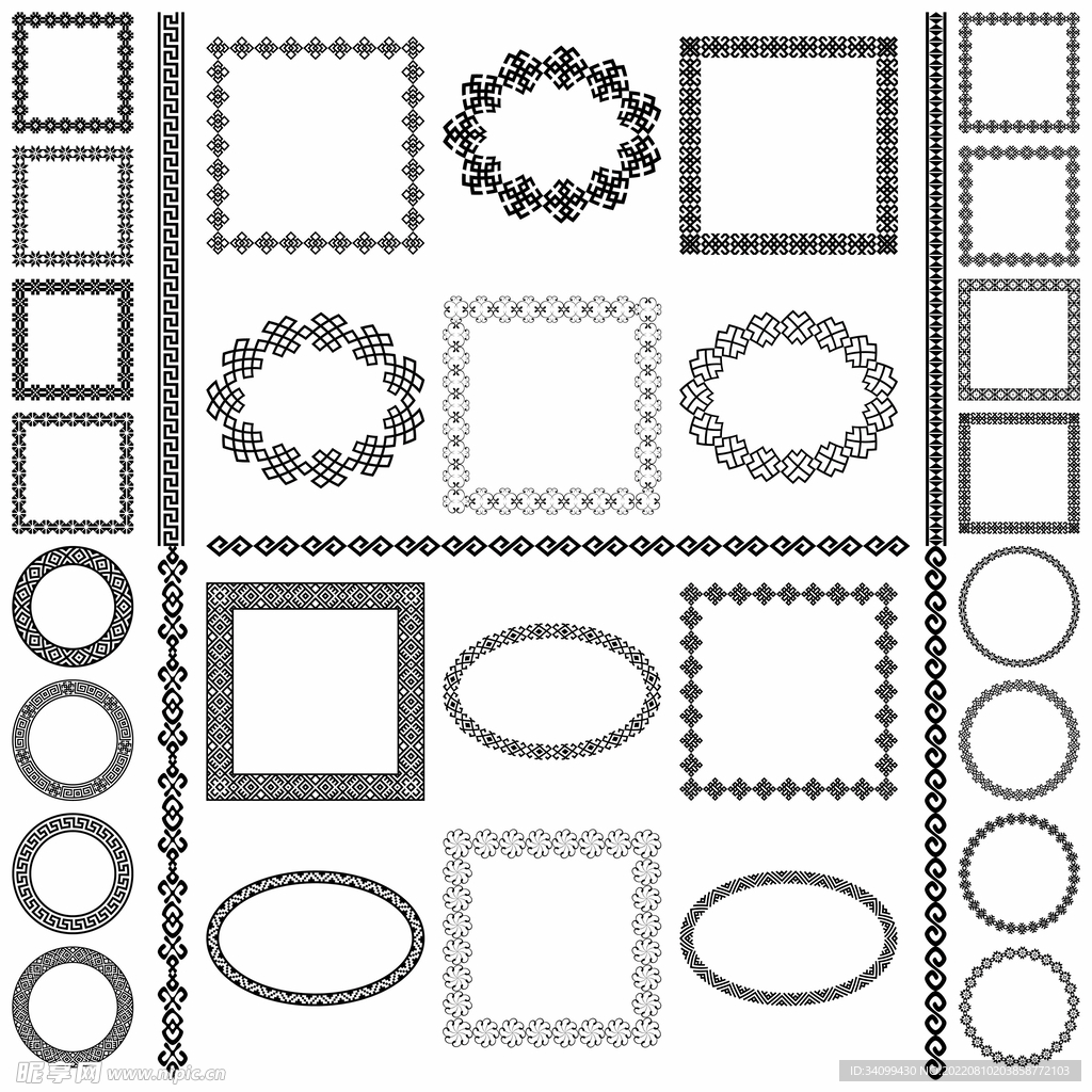 Ai矢量花纹
