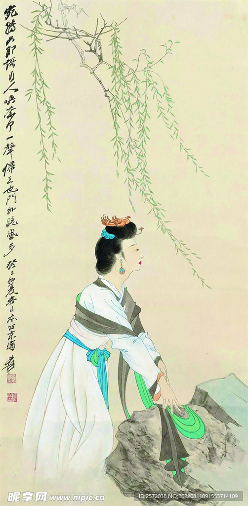 柳枝下的仕女.jpg