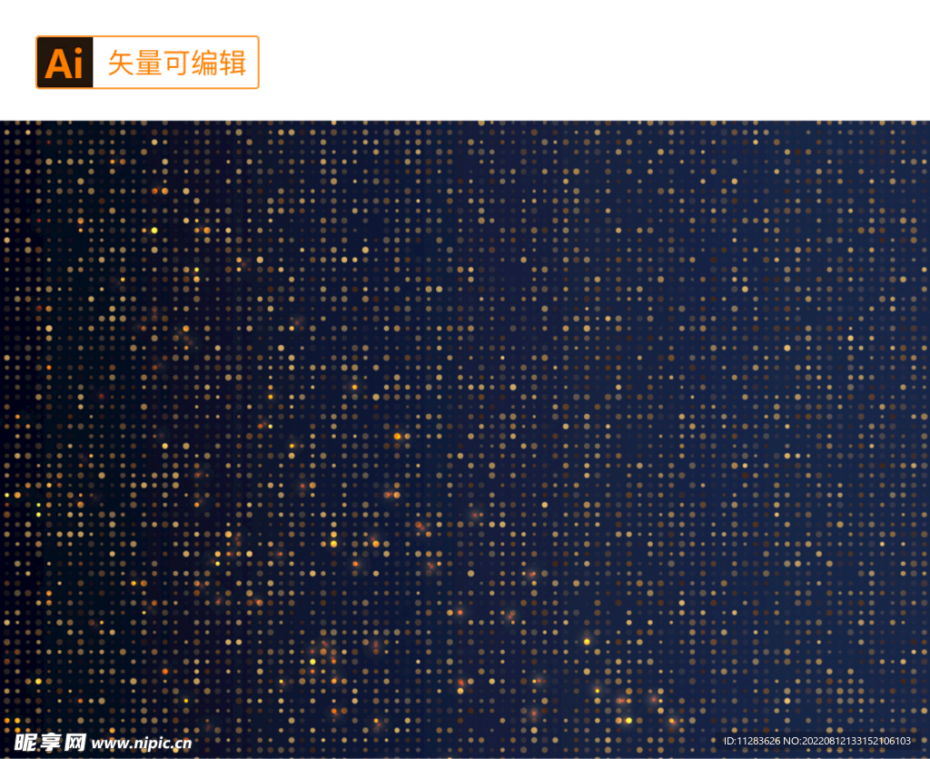 金色光点动感背景