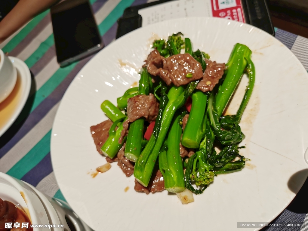 芥蓝炒牛肉