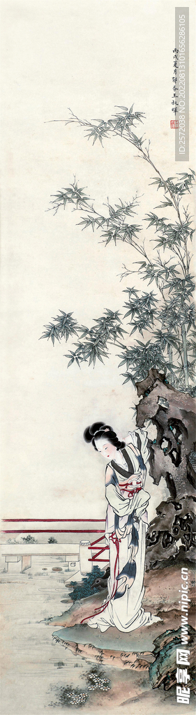 竹荫丽人
