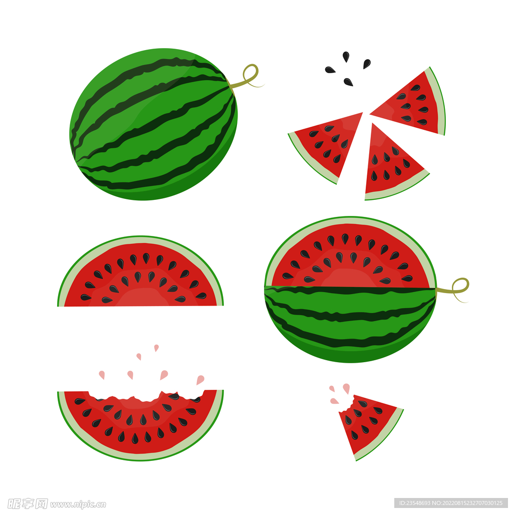 矢量卡通西瓜