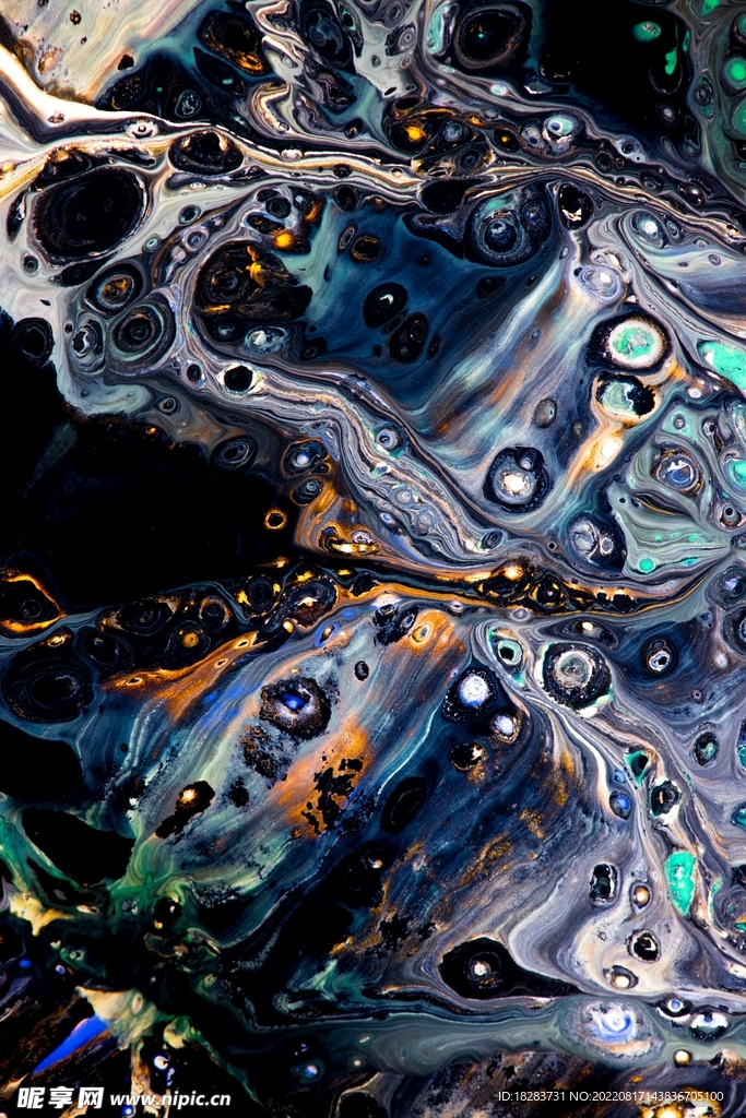 抽象的液体纹理图