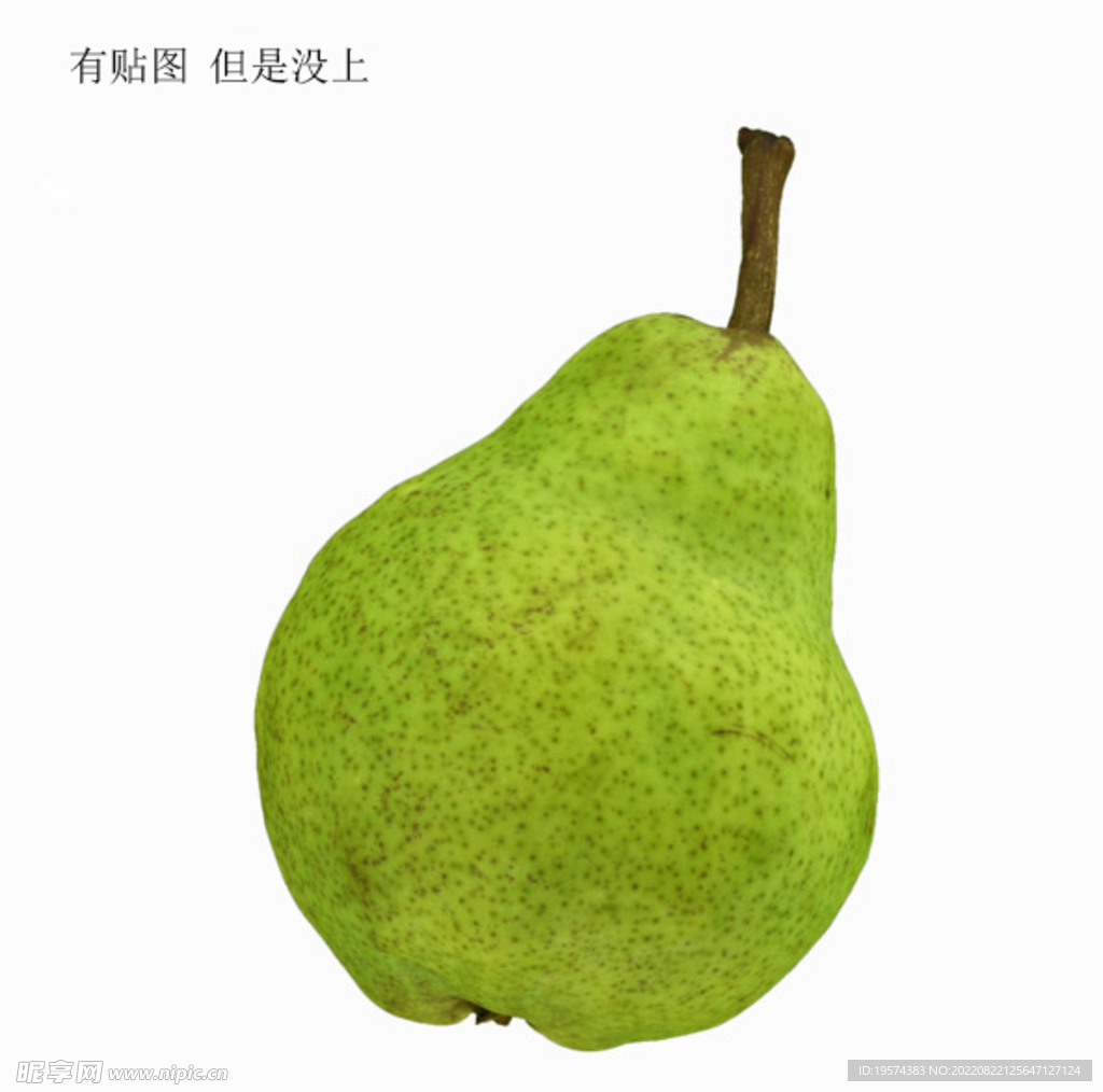 C4D模型青色梨子