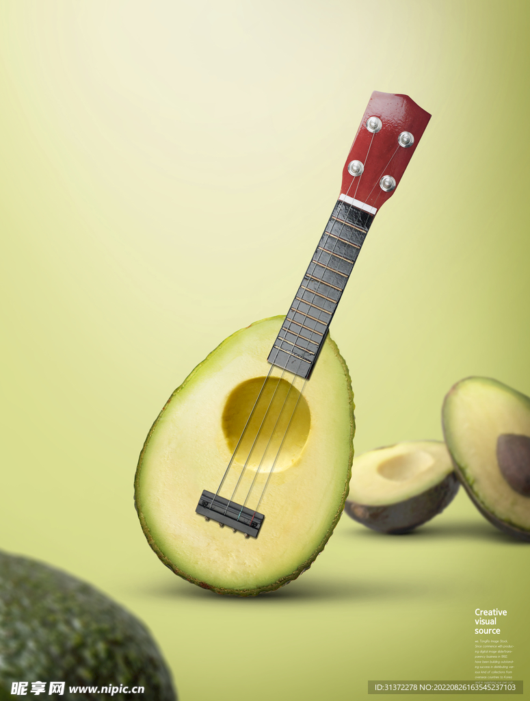  创意合成水果图片