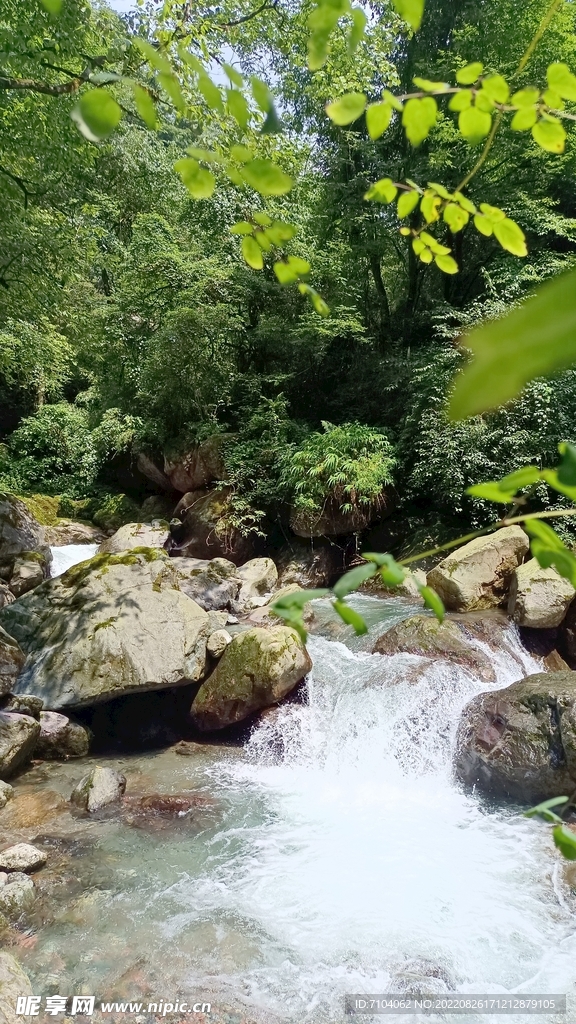 西岭雪山大飞水景区