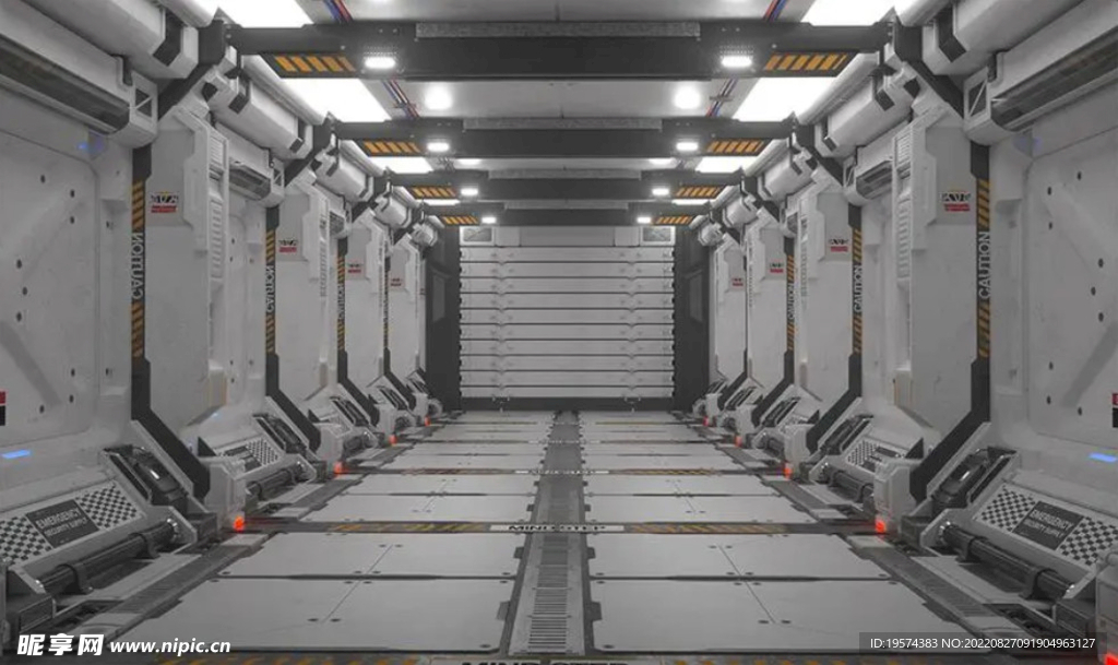 C4D模型太空机舱