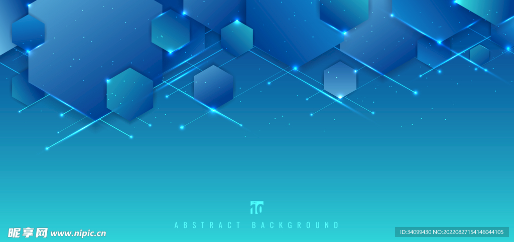 ai矢量蓝绿色集合背景